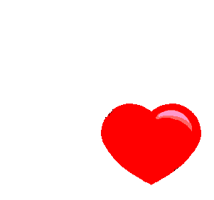Gif animé coeur rouge love